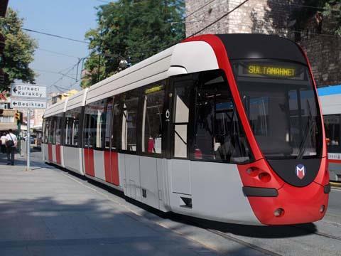 Alstom Citadis tram in Istanbul.
