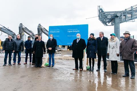Construction of the Ontario Line metro in Toronto was officially launched with a groundbreaking ceremony at the future Exhibition Place station site
