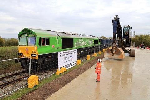 gb-HS2-railhead-Quainton-Road-first-train