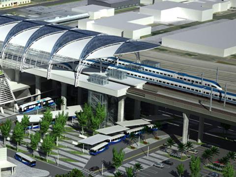 Impression of proposed Tampa high speed rail station.