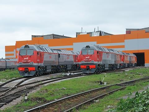 2TE25KM locomotives.