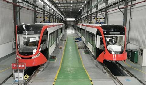 CRRC Zhuzhou has delivered the first of 15 trams for the tramway which is under construction in the city of Wenshan in in the southeast of Yunnan province.