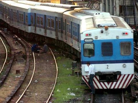 Sarmiento commuter train in Buenos Aires.