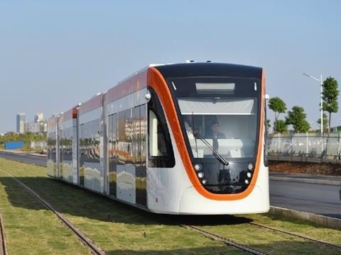 Revenue services have started on the first tram line in Wuhan.