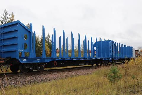 UWC timber flat car