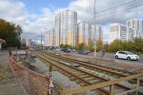 Yekaterinburg - Verkhnyaya Pyshma interurban tramway construction (Photo Yevgeny Kuznetsov)