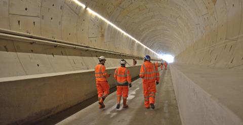 2025 02 25 Long Itchington Tunnel northbound DOWN bore looking north C Howe