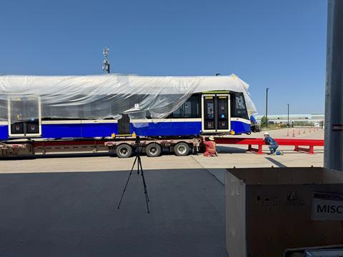 1st Valley Line West LRT light rail vehicle (LRV) arriving in Edmonton - Courtesy City of Edmonton (3)