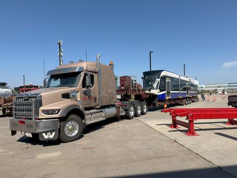 1st Valley Line West LRT light rail vehicle (LRV) arriving in Edmonton - Courtesy City of Edmonton (4)