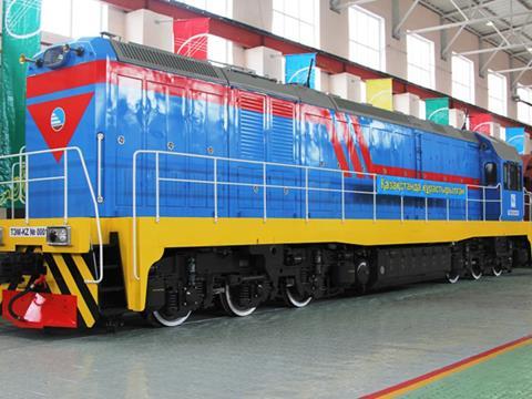 TEM-KZ diesel shunting locomotive for Kazakhstan.