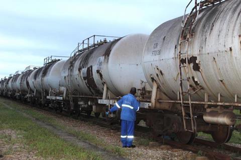 TAZARA oil train