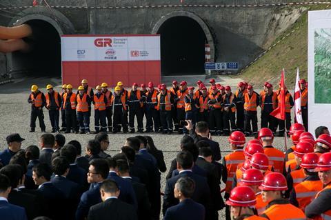 The 8·5 km twin-bore tunnel will be the longest on the Georgian main line network.