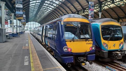 Image shows a Northern train and TransPennine Express train at Hull station (Photo Northern)