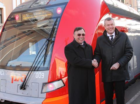 Dietrich Möller, CEO of Siemens Russia, and Jochen Eickholt, CEO of Siemens Rail Systems, attended the launch.