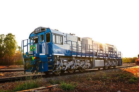 Rumo has taken delivery of two Progress Rail EMD GT38H battery-diesel hybrid locomotives