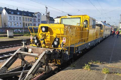 Trials are underway with a larger version of the AZLok shunting and engineering train locomotives which Deutsche Bahn has ordered from China’s CRRC Zhuzhou.