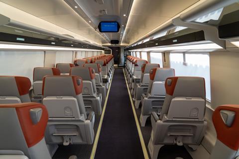 Amtrak unveils the interiors of the next generation of Acela trains ...