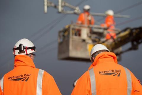 Network Rail overhead line engineers