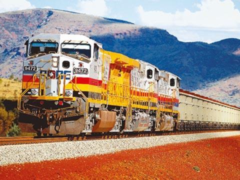 Rio Tinto iron ore train.