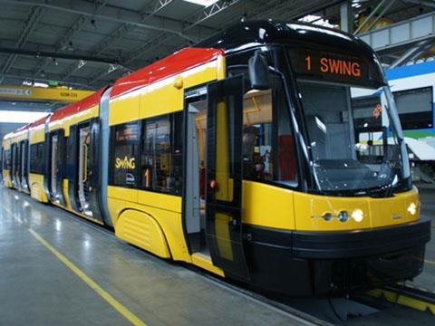 Pesa Swing tram for Warszawa.