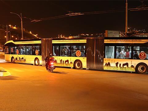 The first trolleybus route in Sanliurfa was opened by Mayor Nihat Çiftçi on October 16.