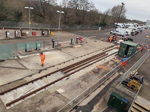 Coventry Very Light Rail test track at council depot (2)