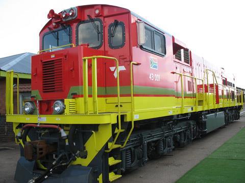 GE Transportation C30ACi diesel locomotive for Transnet Freight Rail.