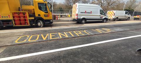 Coventry Very Light Rail test track at council depot (2)
