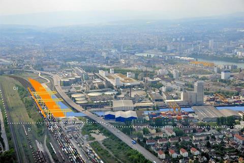 Proposed Gateway Basel Nord intermodal container terminal.