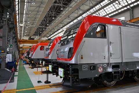 Traxx Universal locos for Mercitalia at Alstom's Vado Ligure factory (Photo Alstom)