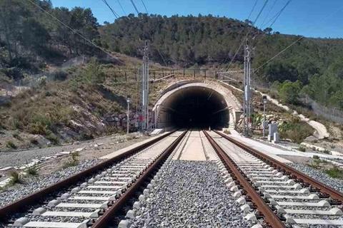 Spanish railway track