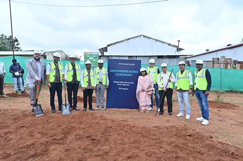 Frauscher Sensortechnik lauched construction of a factory in Mysore with a groundbreaking, blessing and tree planting ceremony