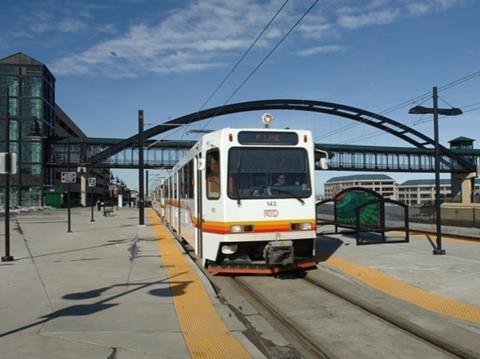 Public transport in Denver includes a light rail network.