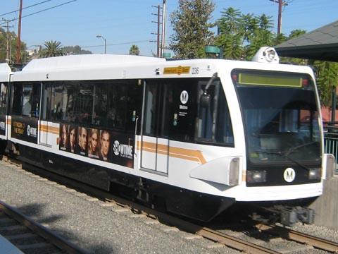 Gold Line LRV in Los Angeles.