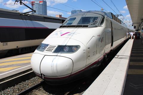 RENFE train in France