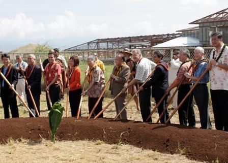 State and local officials at the groundbreaking ceremony in Honolulu on February 22.