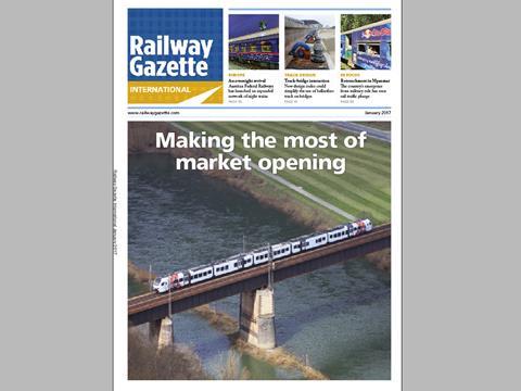 January 2017 issue of Railway Gazette International.