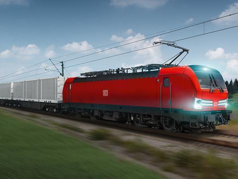 Siemens Vectron multi-system electric freight locomotive for DB Cargo.