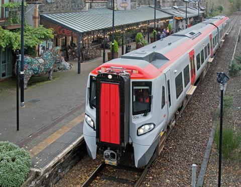 First TfW Rail CAF Class 197 DMU in passenger service (Photo Tony Miles) (3)