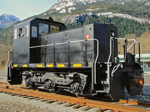 TractivePower Corp's TP56 three-axle industrial switcher.