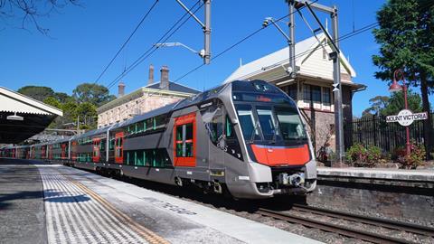 Mariyung EMU in service Mount Victoria Station (image Sydney Trains)