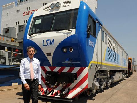 CSR diesel locomotive for the San Martín commuter route in Buenos Aires.