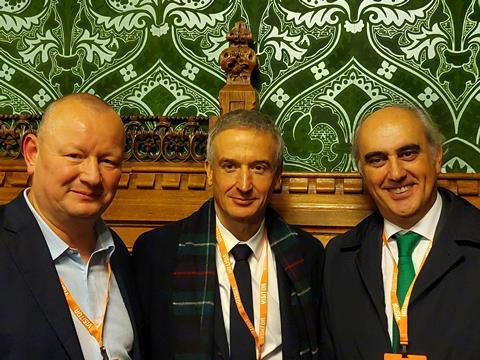 Phil Whittingham, Yann Leriche and Jorge Cosmen (Photo Railway Gazette)