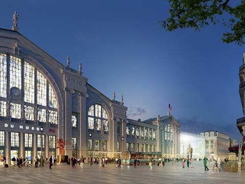 The redevelopment and expansion of Paris-Nord features input from architectural practices Valode & Pistre and AREP, an SNCF subsidiary. Lighting specialist Yann Kersalé is also involved.