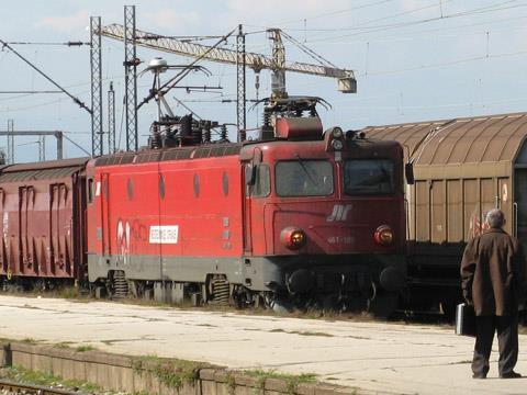 Serbian freight train.