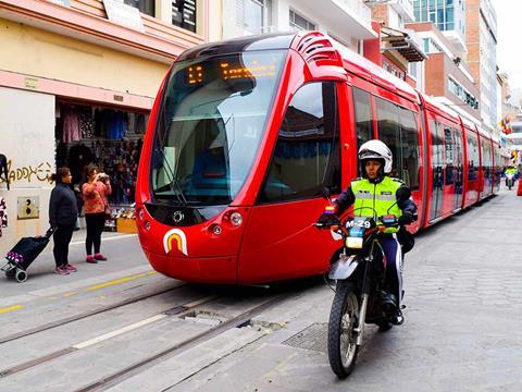 The Cuenca tramway is due to open to passengers in March.