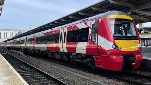 CrossCountry refurbished Class 170 DMU at Derby (Photo CrossCountry, David Jones)