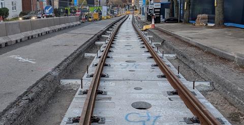 CVLR track installation works underway