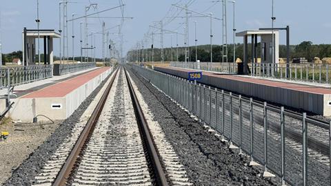 Rebuilt Tompa station of the Budapest Beograd line (image Banyai Gabor)