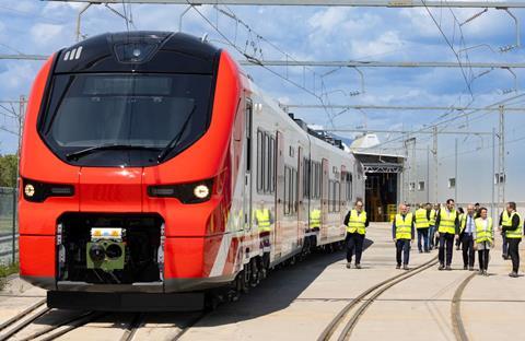 Coradia EMUs for RENFE on test (image Alstom)